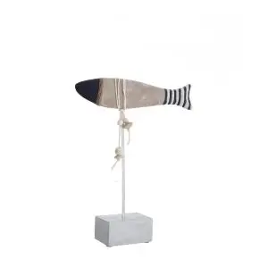 Figura decorativa de pez en poliresina
