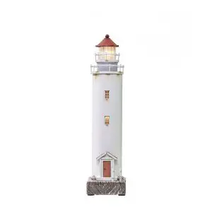 Faro LED de madera y metal envejecido