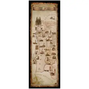 Mapa Camino de Santiago Portugués y Vía de la Plata