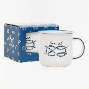 Taza 'Nudo marinero' cerámica