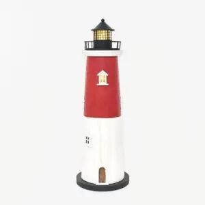 Faro de Resina con LED rojo y blanco
