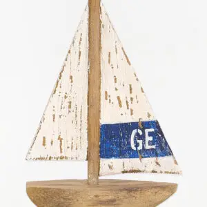 Velero de madera decorativo estilo marinero