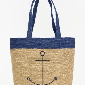 Bolso de yute con ancla