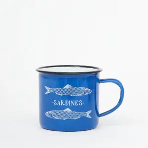 Taza de metal 'Sardines' mediana