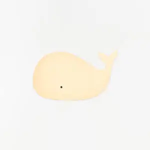 Lámpara con forma de ballena en silicona