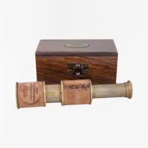 Telescopio de Latón y Cuero