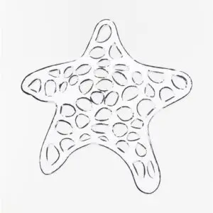 Salvamantel con forma de estrella de mar