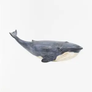 Ballena decorativa fabricada en resina pequeña