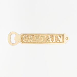 Abrebotellas en metal dorado CAPTAIN