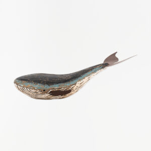 Ballena de madera decorativa