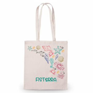 Tote Bag, Bolsa de tela, Conchas Fisterra