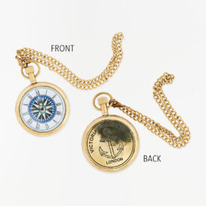 Reloj Gandhi de Latón con Números Romanos Dorados