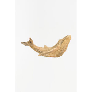 Figura de ballena de gran realismo hecha en resina.