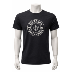 Camiseta Km.0 Fisterra Costa da Morte azul