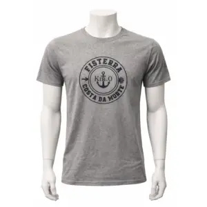 Camiseta Km.0 Fisterra Costa da Morte gris