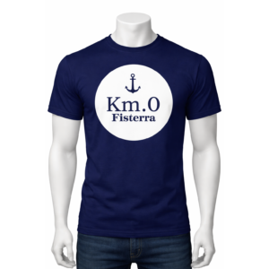 Camiseta Km.0 Fisterra azul