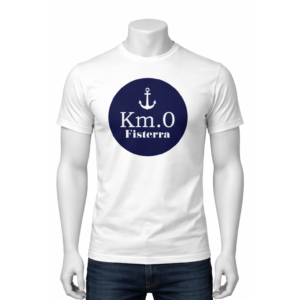 Camiseta Km.0 Fisterra blanco