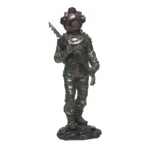 Figura de buzo en poliresina