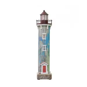Faro LED en madera y metal