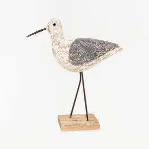 Pájaro de madera con base