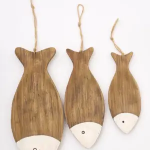 Set de 3 pequeñas bandejas de madera