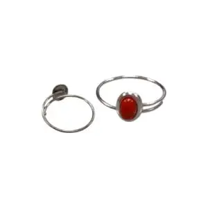 ANILLO MEDITERRANEO CABUJON SIMPLE PLATA