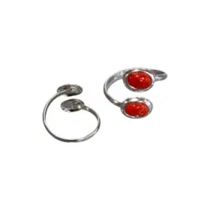 ANILLO 2 CABUJONES MEDITERRANEO PLATA